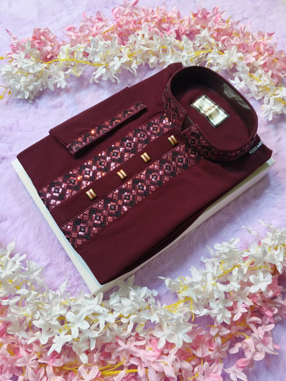 চায়না জাফরান পাঞ্জাবি cod15